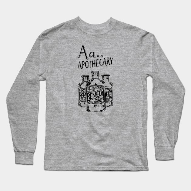 Punk Witch Apothecary Shirt Long Sleeve T-Shirt by prettyinpunk